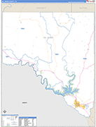 Val Verde County Wall Map Basic Style